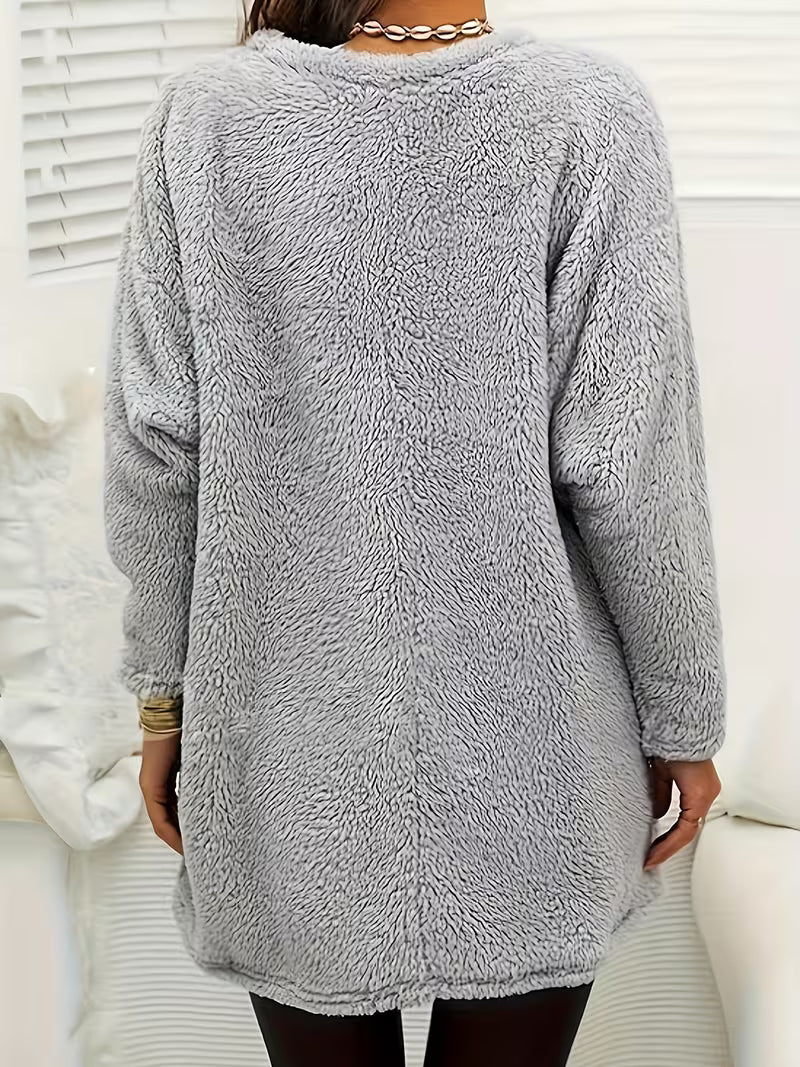 Zibija - Fleece Sweatshirt With Dandelion Print