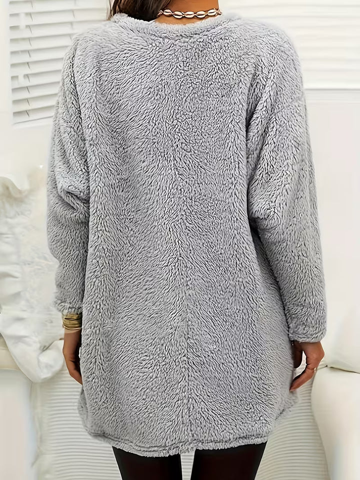 Zibija - Fleece Sweatshirt With Dandelion Print