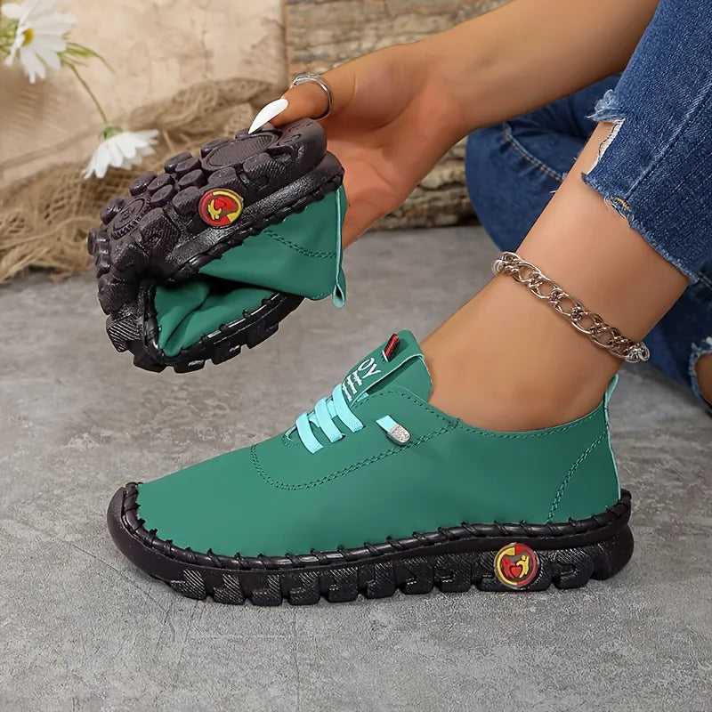 Hilga - Flexible Sole Lace Up Sneakers