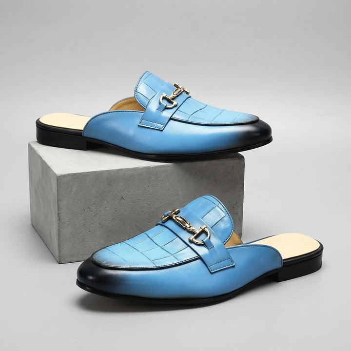 Idris - Backless Leather Shoes