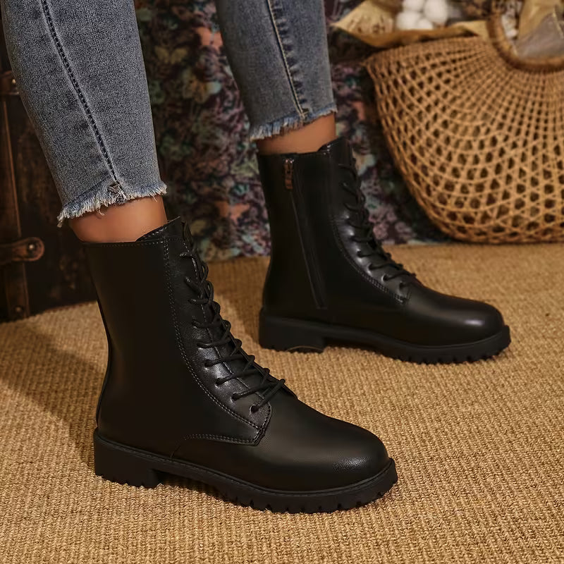 Rawert - Comfortable Lace Up Ankle Boots