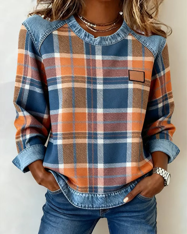 Zimilie - Stylish Checkered Top