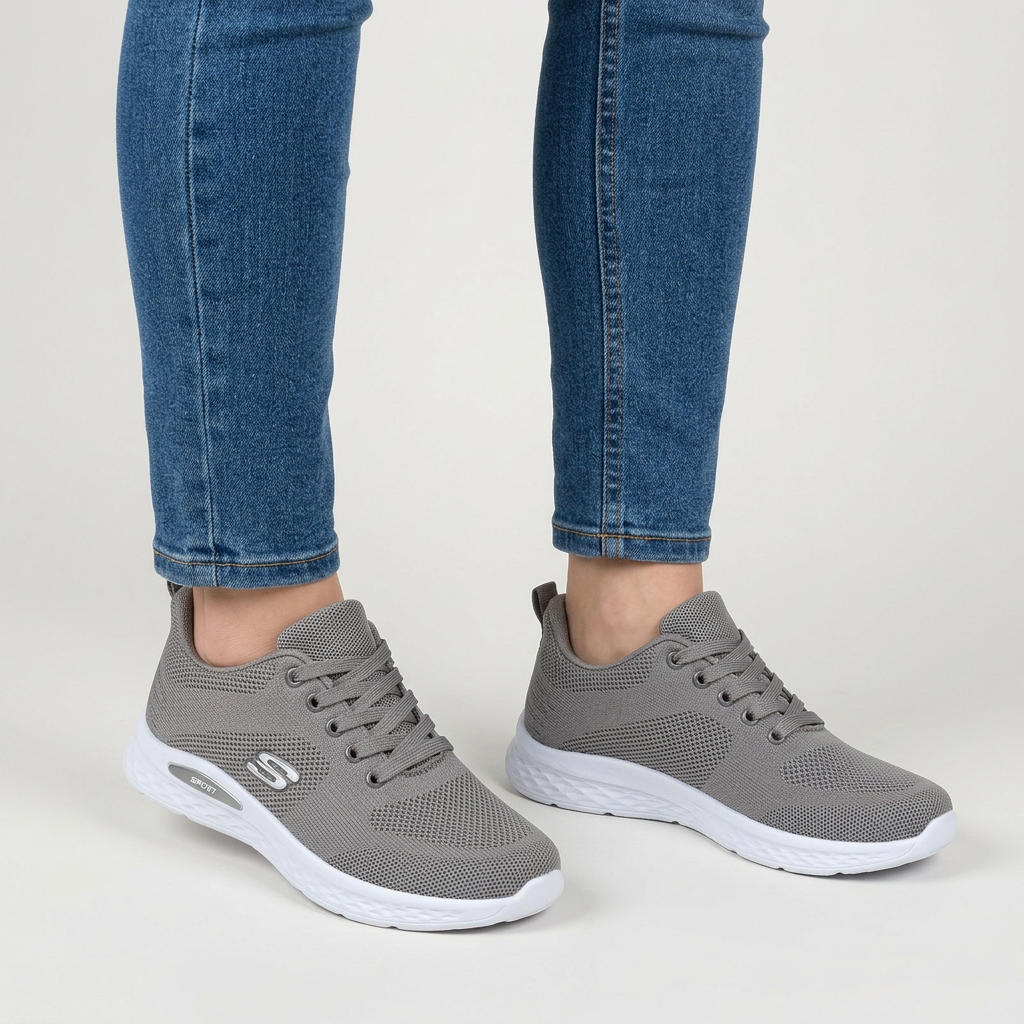 Alixia - Comfortable Lace Up Sneaker