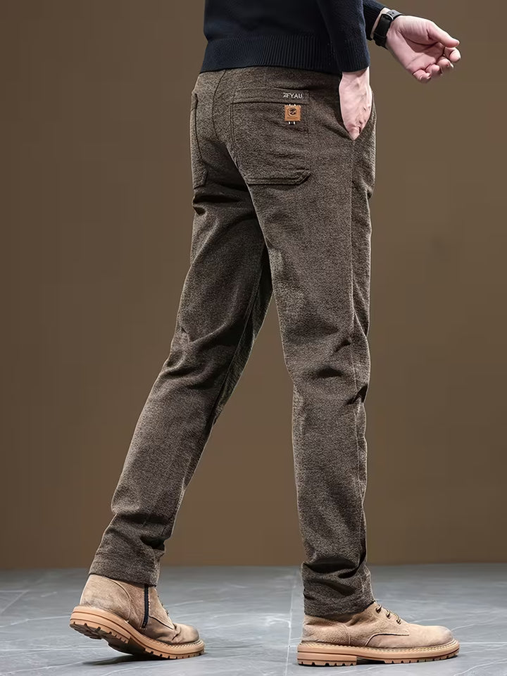 Talcott - Slim Fit Textured Casual Trousers