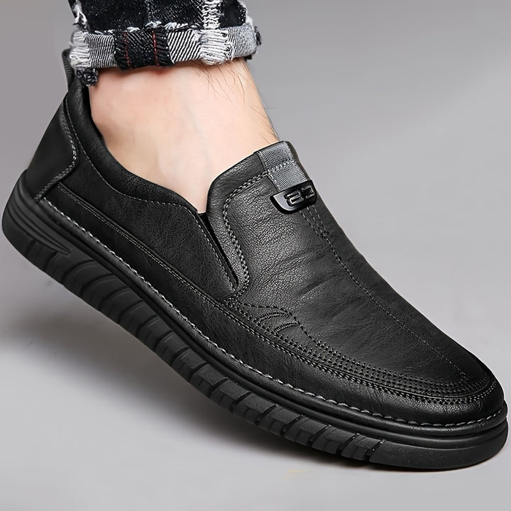 Faran - Slip On Shoes With Stitching and Textured Soles
