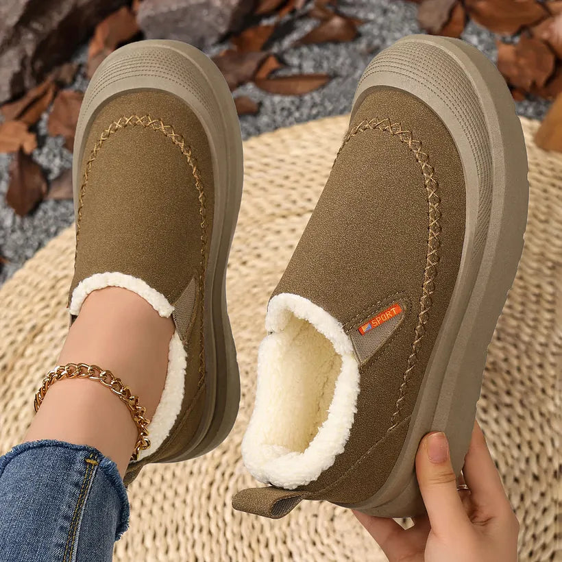Adelya - Elegant Shoes With Faux Fur Lining