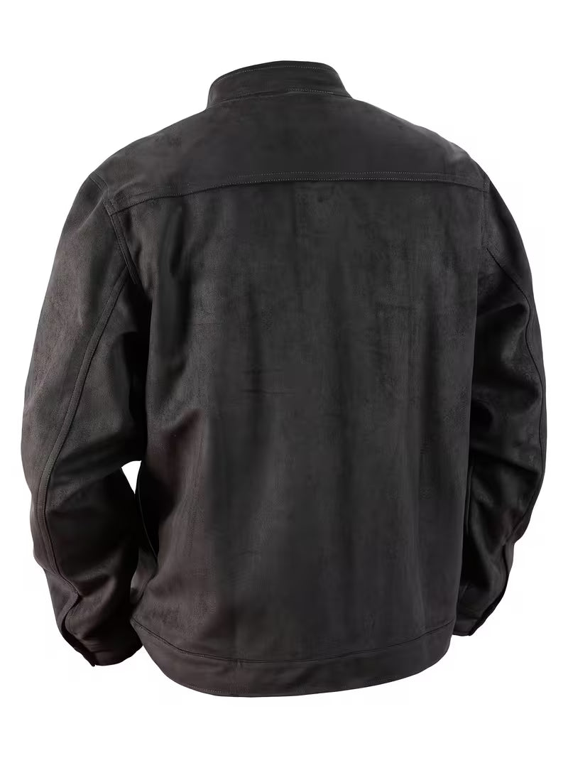 Jelil - Suede Jacket With Dual Front Pockets