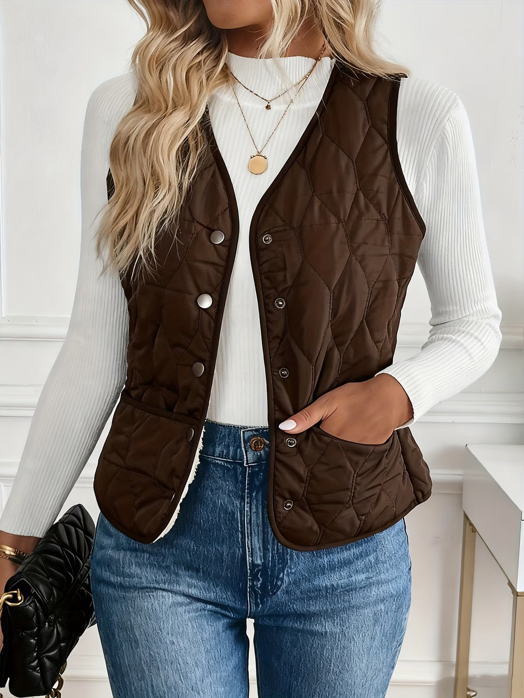 Mandia - Sleeveless Vest With Pockets