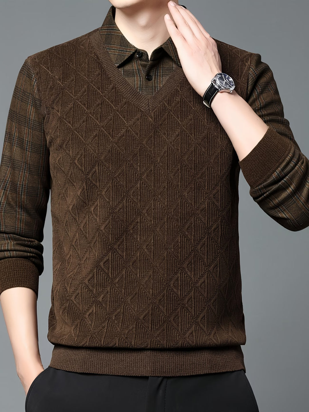 Alan - Long Sleeve Knitted Sweater