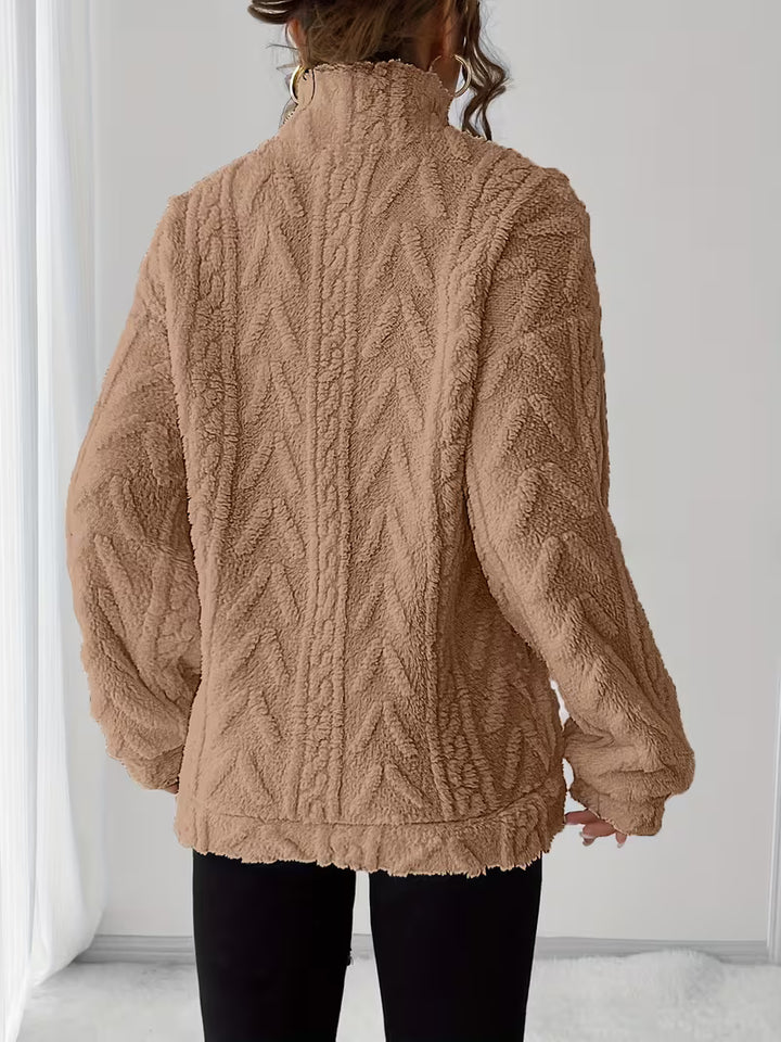 Nessia - Versatile Warm Fleece Sweatshirt