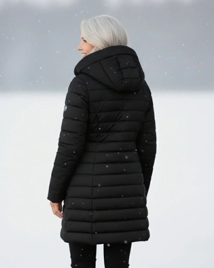 Luania - Long Hooded Puffer Coat With Pockets