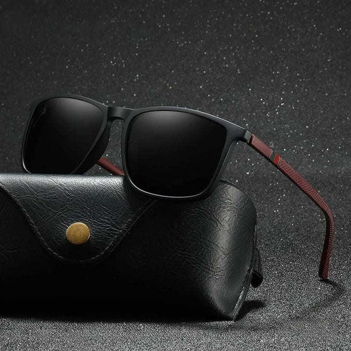 VeloraVision - Square-Frame Polarized UV Protection Sunglasses