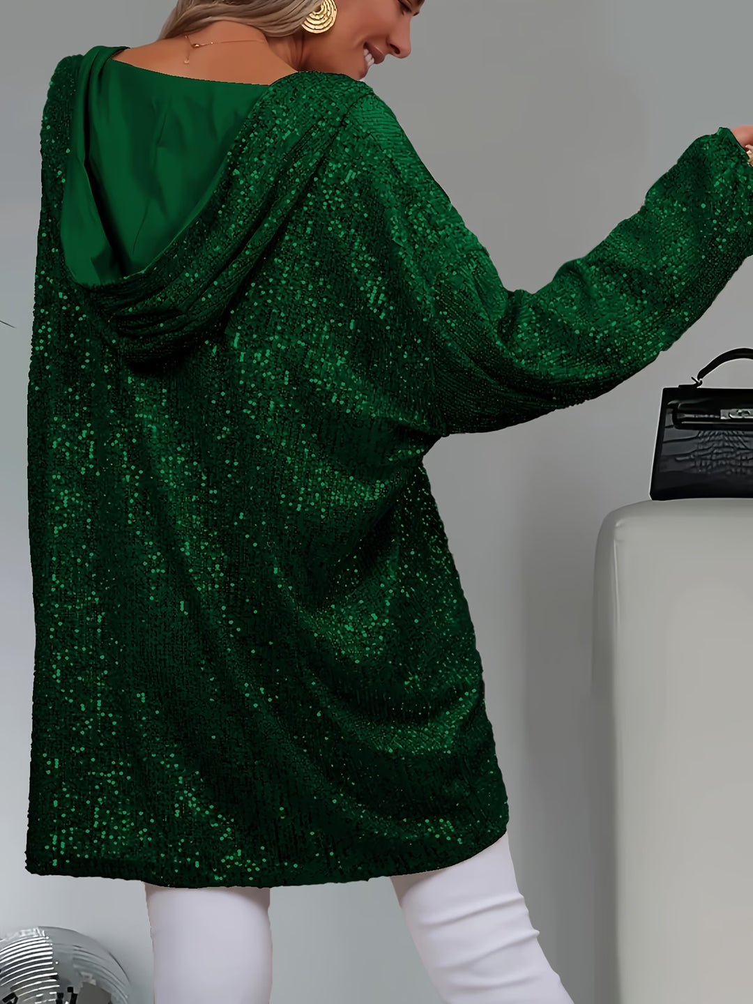 Jessia - Long Sleeve Hooded Top
