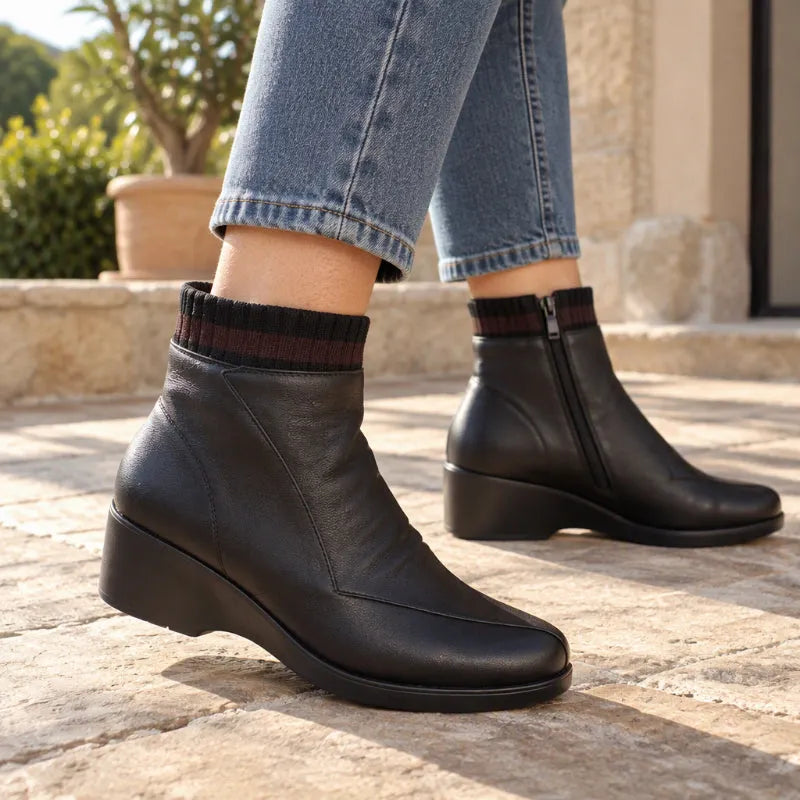 Nickia - Ankle Boot With Side Zipper
