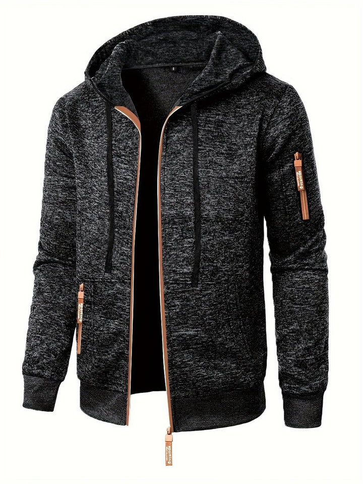 Ewen - Long Sleeve Zip-Up Hoodie