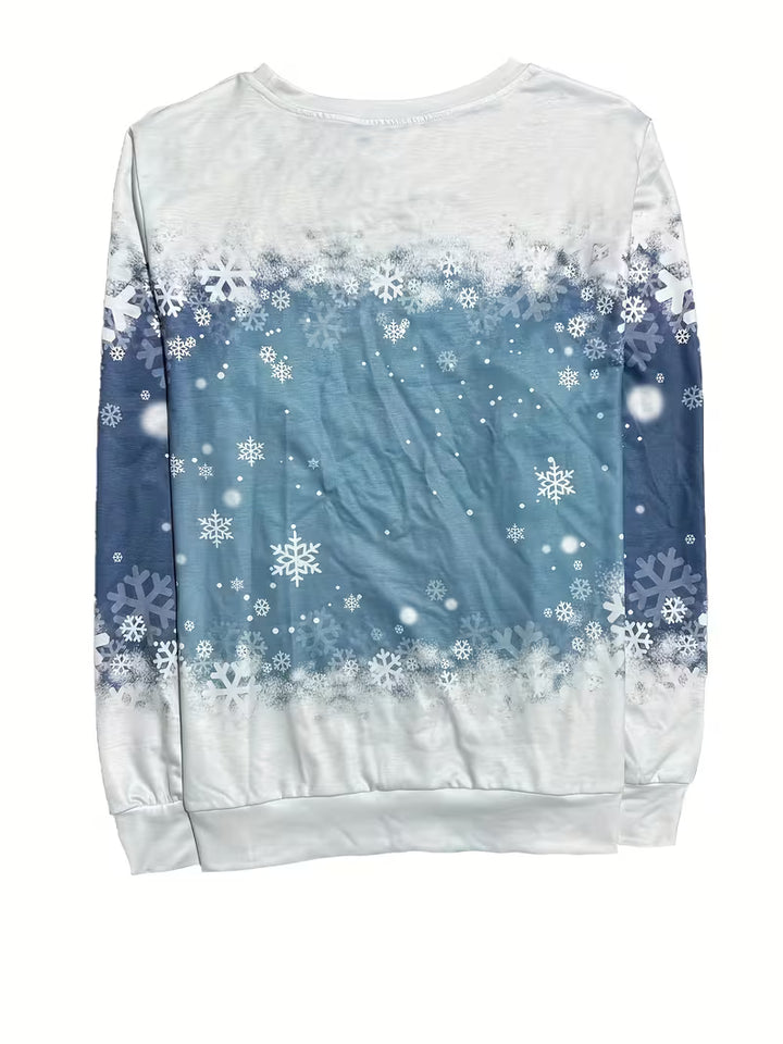 Jeila - Cross-Border Printed Christmas Sweatshirt