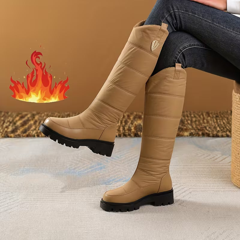 Menna - Winter Knee-High Boots With Anti-Skid Sole
