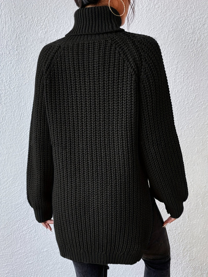 Lorina - Knit Turtleneck Long Sleeve Sweater