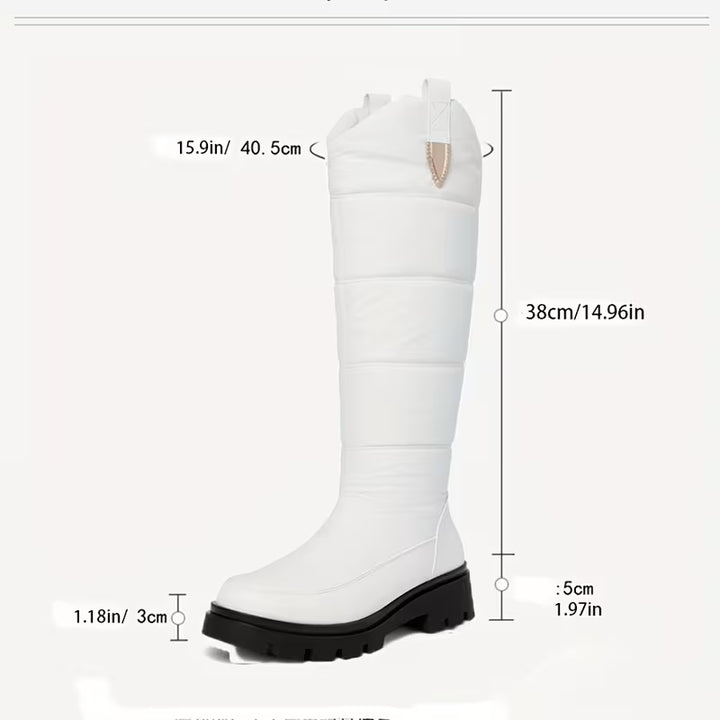 Menna - Winter Knee-High Boots With Anti-Skid Sole