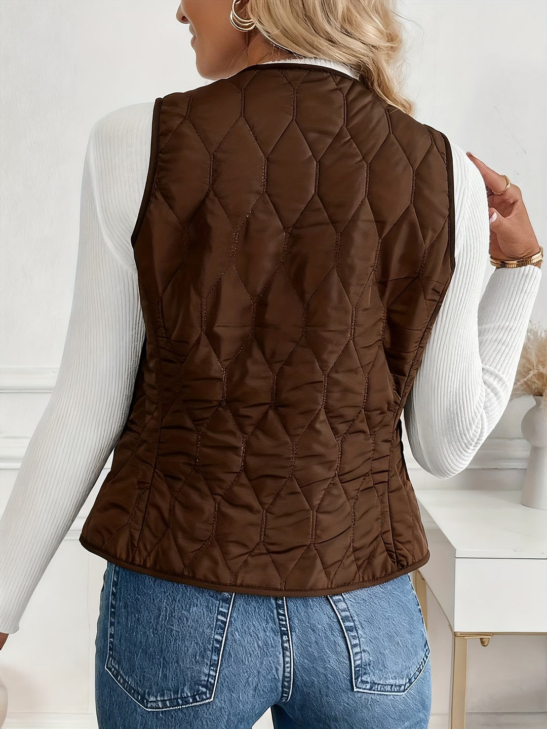 Mandia - Sleeveless Vest With Pockets