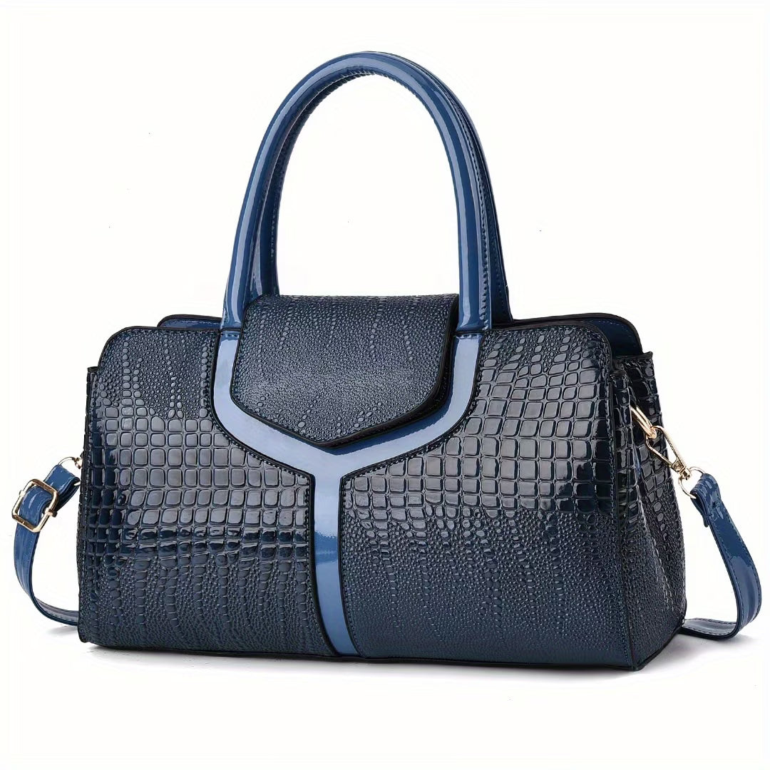 Subina - Handbag With Crocodile Texture