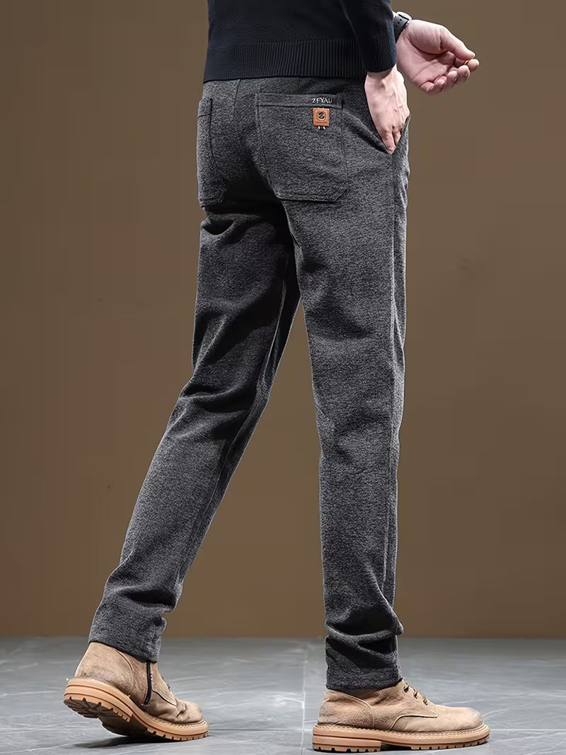 Talcott - Slim Fit Textured Casual Trousers