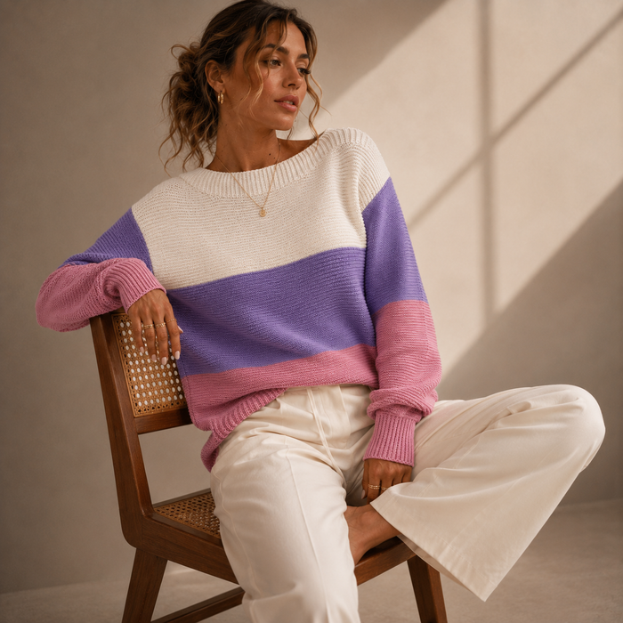 Nirelia - Elegant Oversize Knitted Sweater
