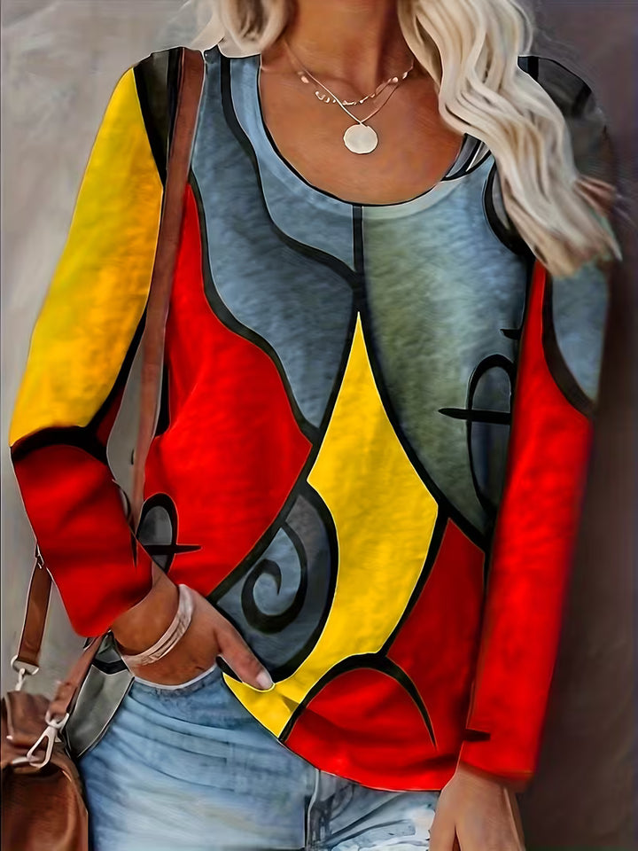 Limmina - Abstract Geometric Print Top
