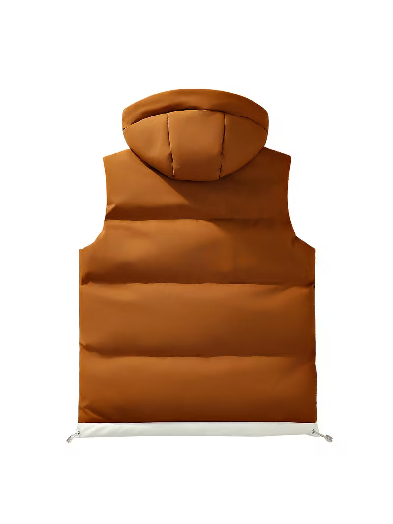 Tiziano - Warm And Padded Vest With Hood