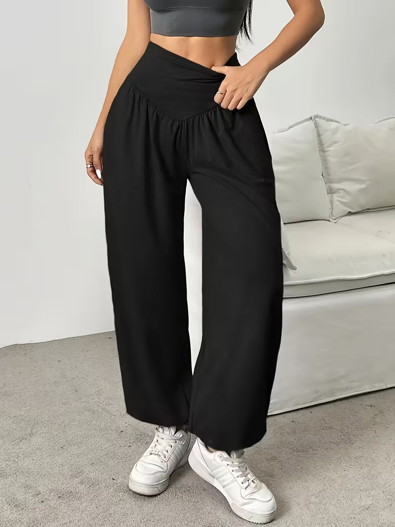 Millora - Stretchy Soft Wide Leg Trousers