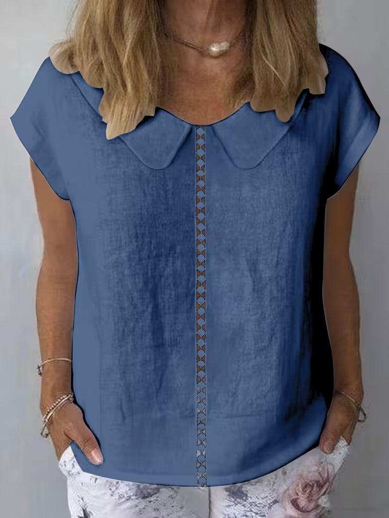 Avielle - Short Sleeve Top With Cutout Front