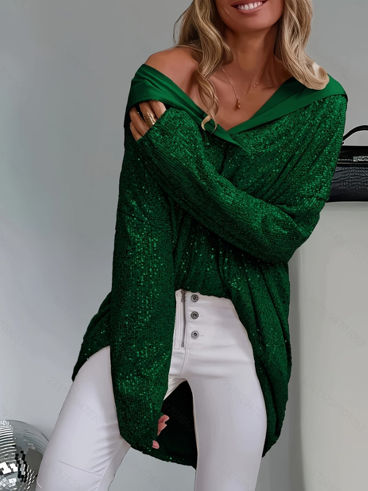 Jessia - Long Sleeve Hooded Top