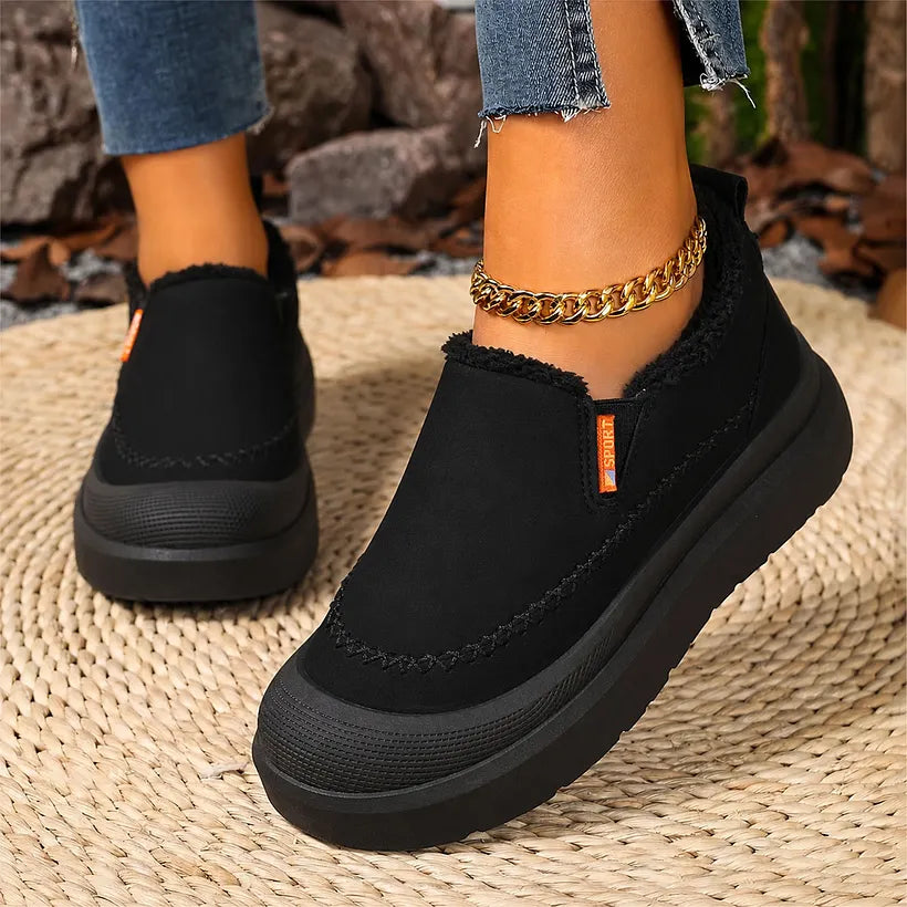 Adelya - Elegant Shoes With Faux Fur Lining