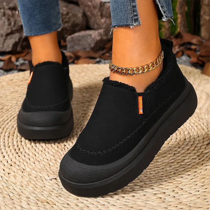 Adelya - Elegant Shoes With Faux Fur Lining