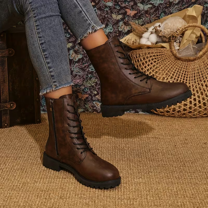Rawert - Comfortable Lace Up Ankle Boots