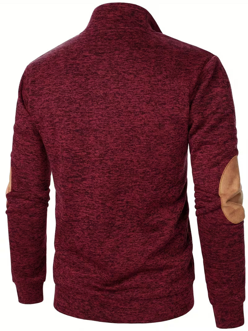 Kashyap - Stand Collar Long Sleeve Sweatshirt