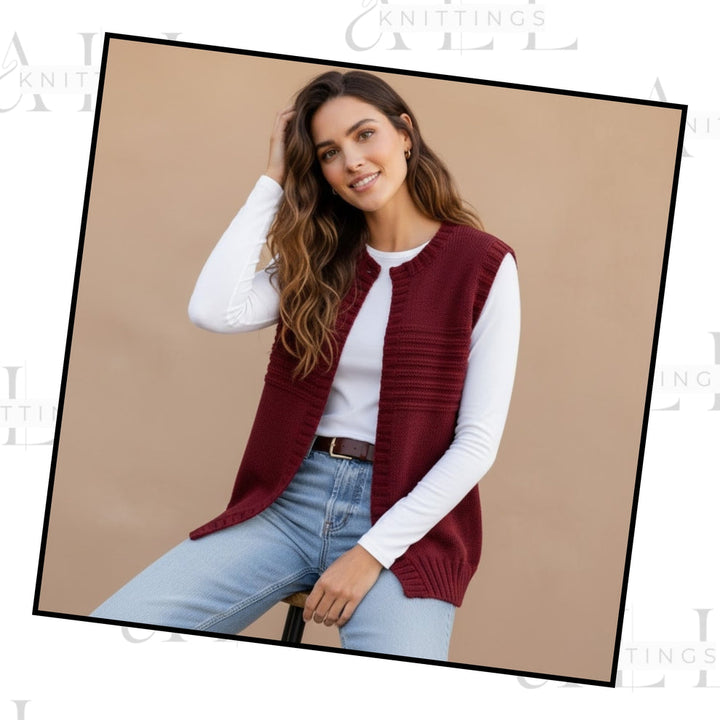 Lizzy - Sleeveless Round Neck Layering Vest