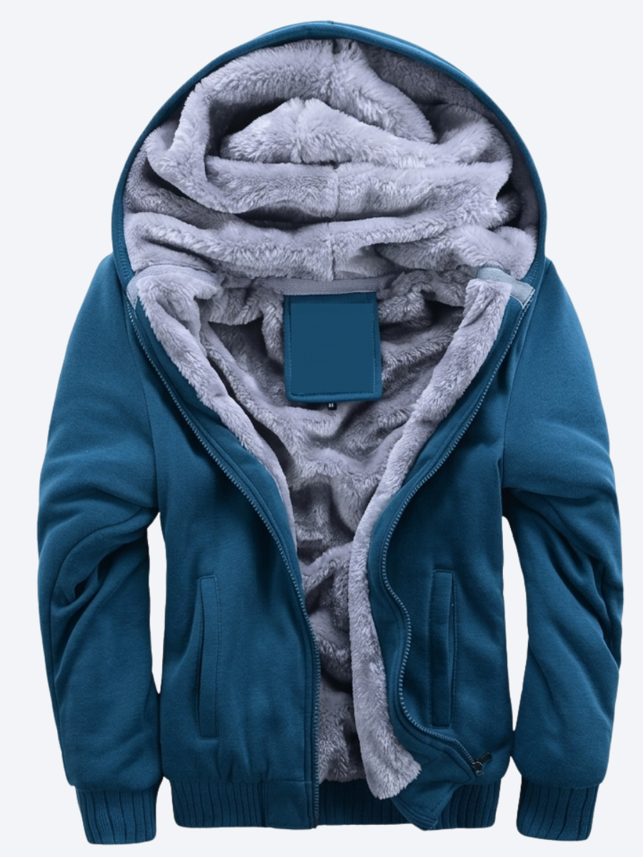 Kolina - Fleece Lined Hooded Zip-Up Jacket