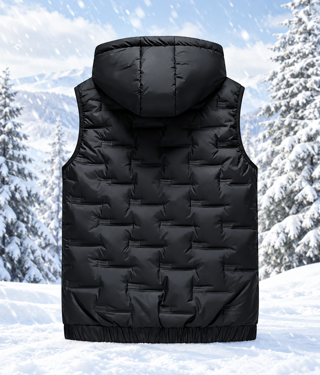 Ragner - Soft Hooded Vest With Zipper