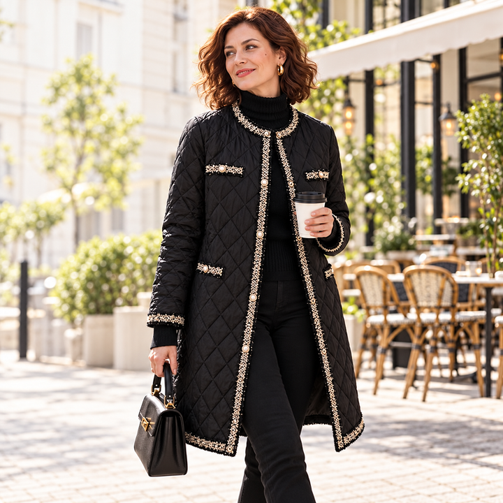 Caren - Elegant Round Neck Jacket