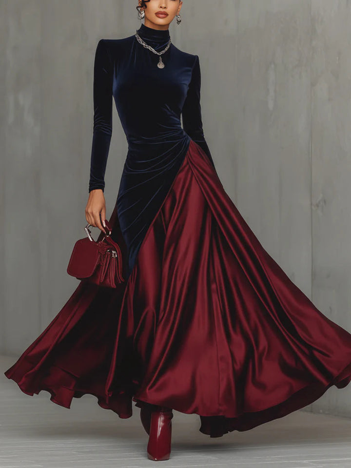 Lucrece - Two Tone Long Dress