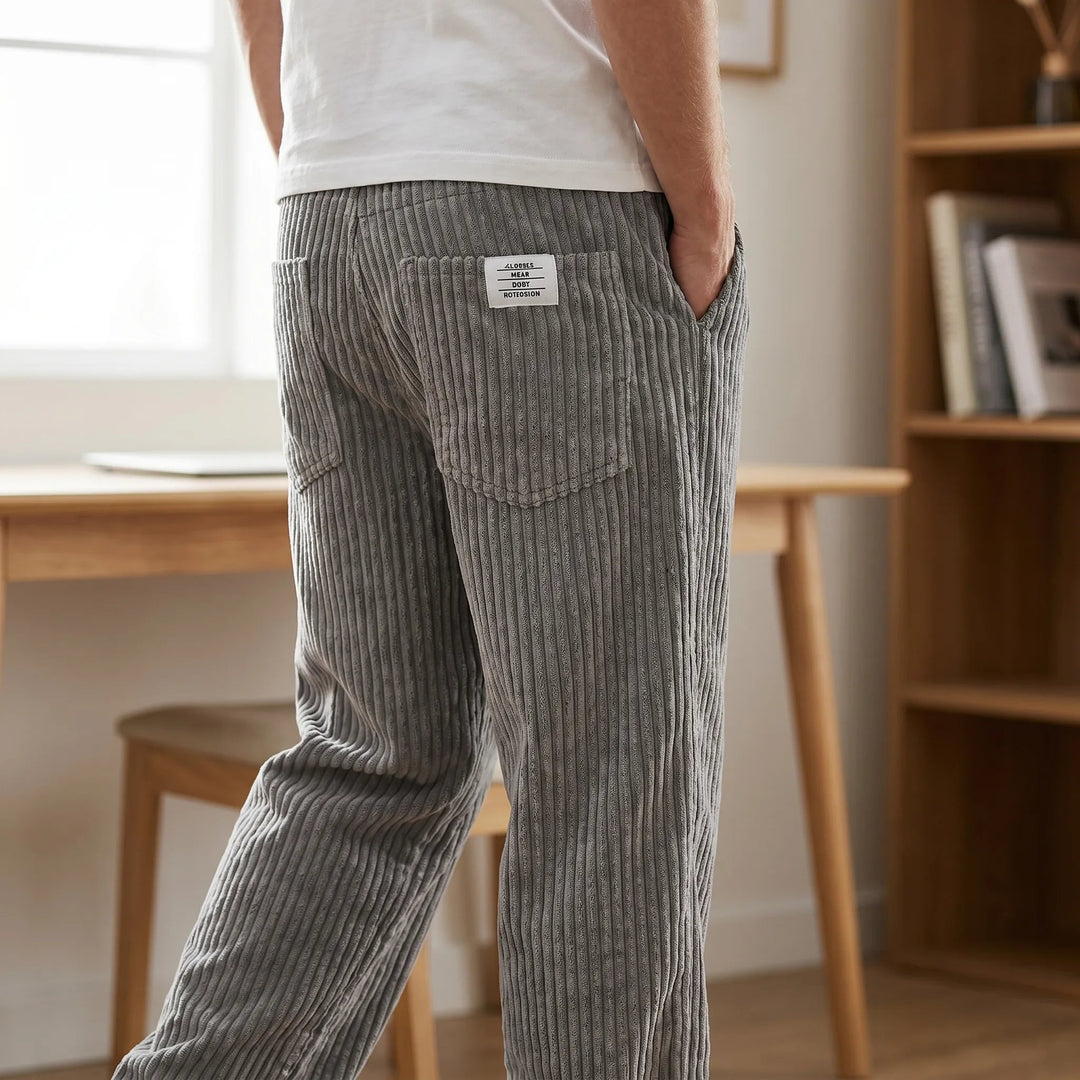 Erdem - Pants with Wide-Leg Fit and Corduroy Texture