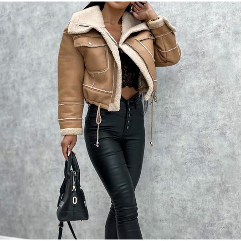 Reischl - Faux Shearling Lined Zip-Up Jacket