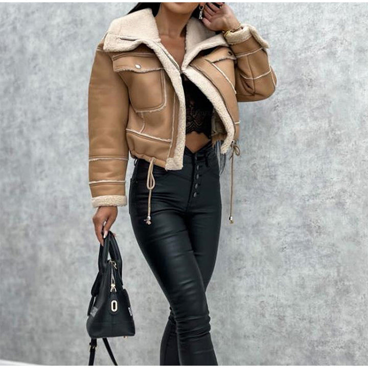 Reischl - Faux Shearling Lined Zip-Up Jacket