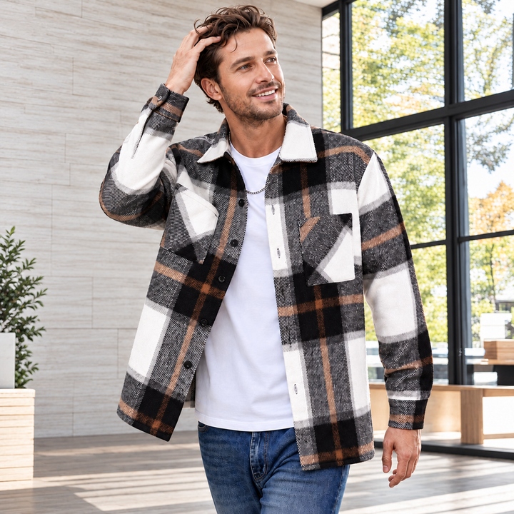 Erwan - Long Sleeve Button-Up Shirt