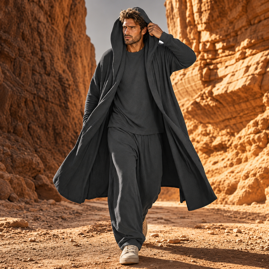 Calum - Three Piece Set With Wide Leg Trouser