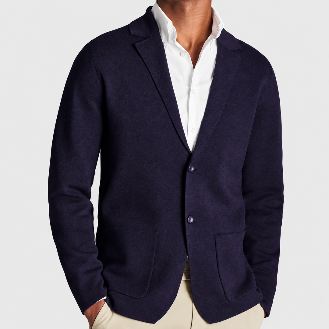 Simkin - Knitted Blazer With Patch Pockets