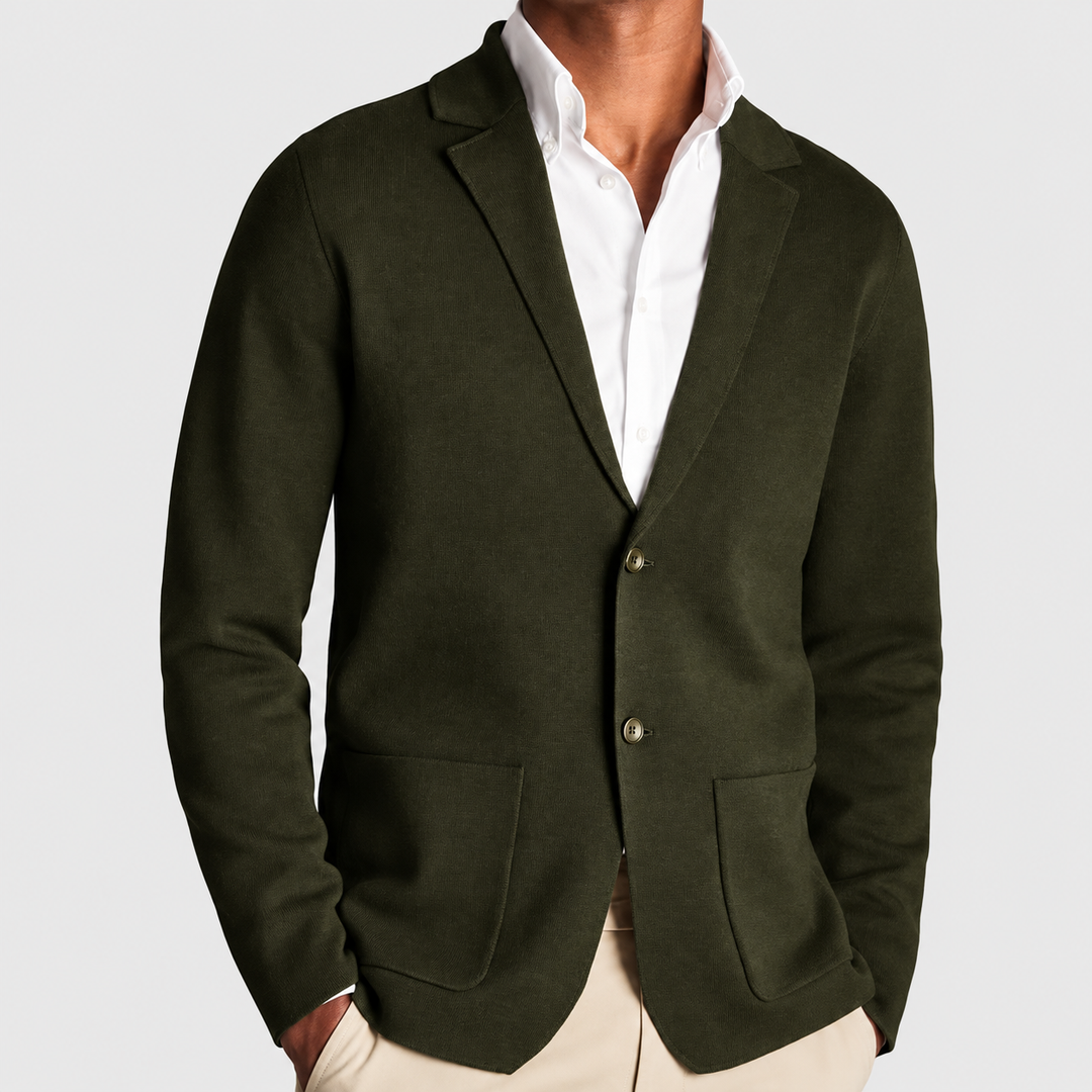 Simkin - Knitted Blazer With Patch Pockets