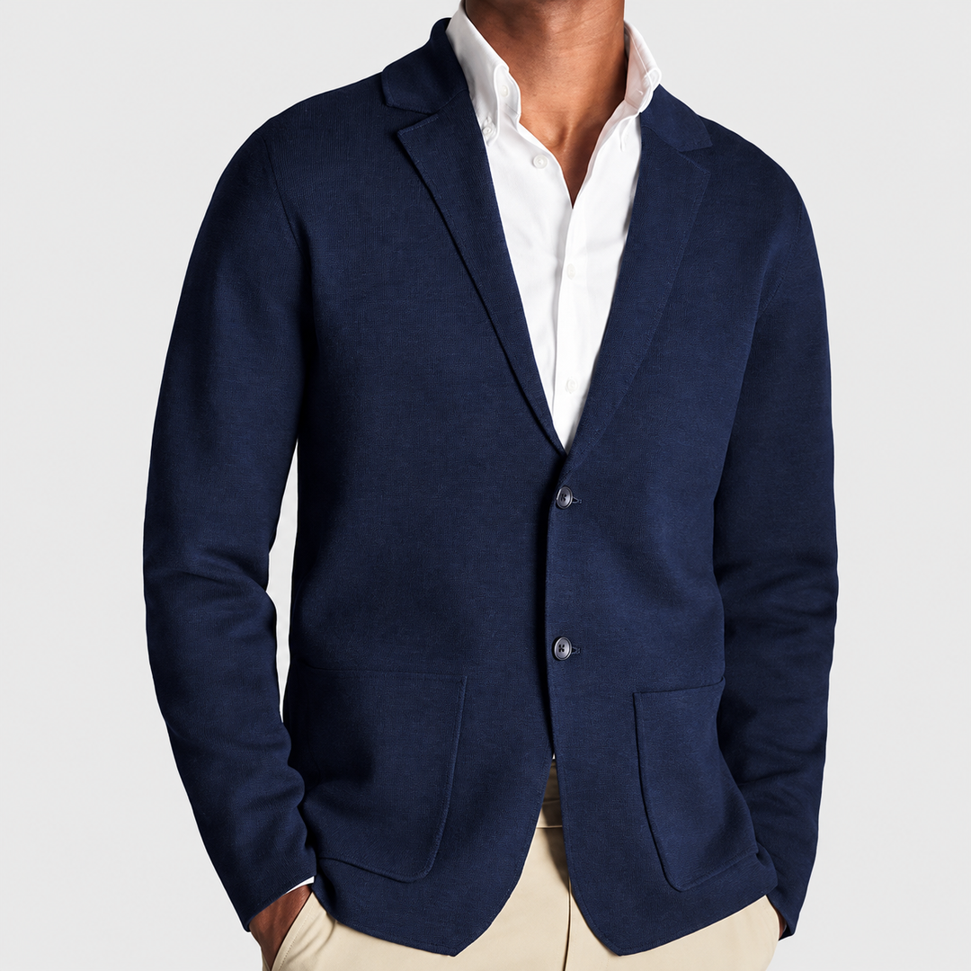 Simkin - Knitted Blazer With Patch Pockets