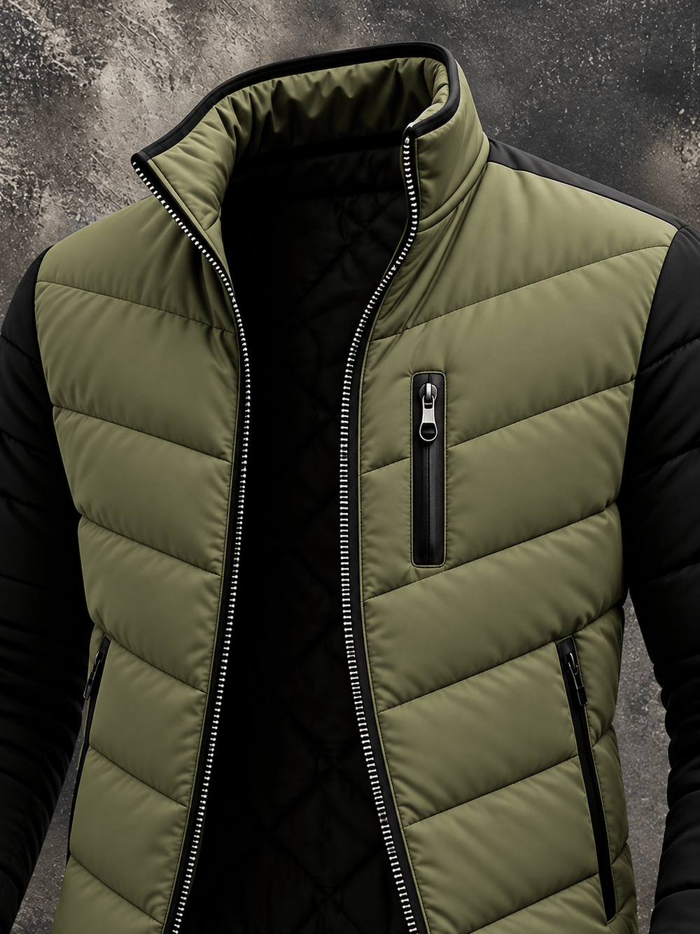 Haraldur - Puffer Jacket With Zipper